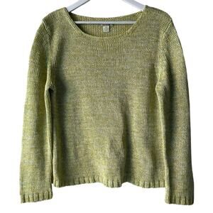 Tommy Bahama Lemon Round Neck Loose Knit Chunky L/S Tunic Sweater - XL (16)